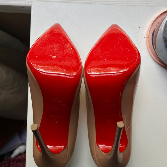 Louboutin 100mm patent leather heels - Picture 7 of 13